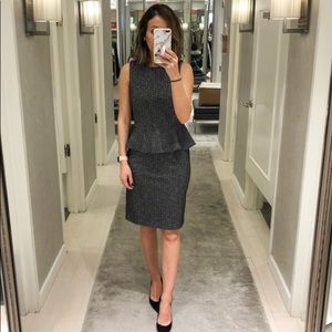 Herringbone Sheath Peplum Dress in size 0